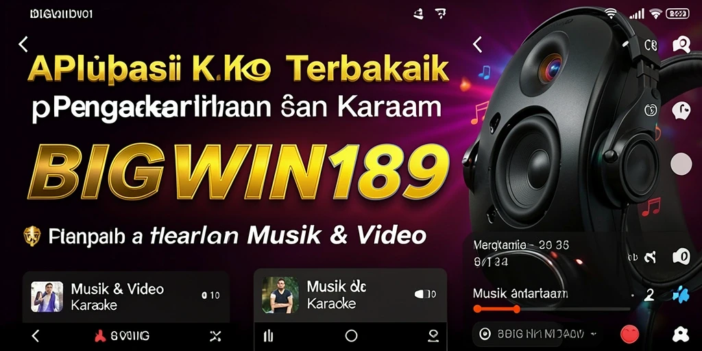 Tampilan antarmuka dan fungsi aplikasi Karaoke BIGWIN189 yang menarik.