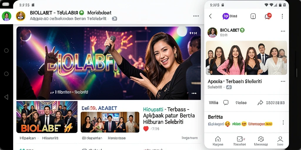 Tampilan antarmuka BIOLABET yang menarik dan informatif.