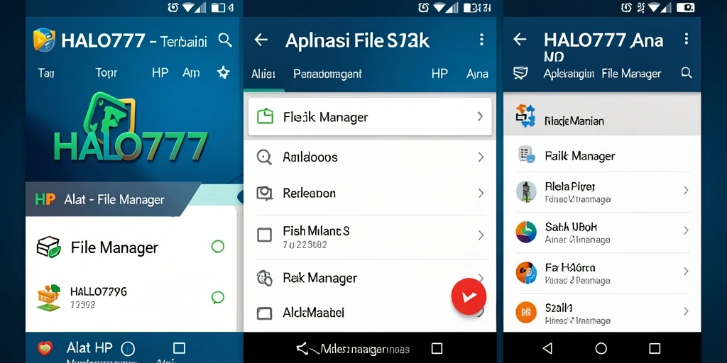 Tampilan antarmuka HALO777 yang memudahkan pengelolaan file.