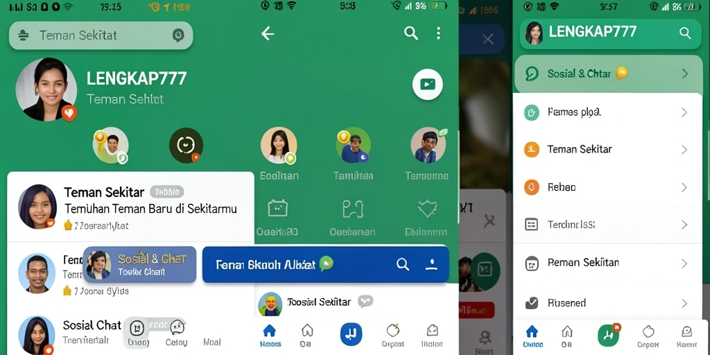 Antarmuka LENGKAP777 yang memudahkan interaksi sosial.