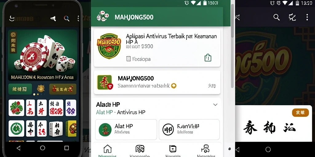 Tampilan antarmuka <strong>MAHJONG500</strong> yang sederhana dan intuitif untuk pengguna.