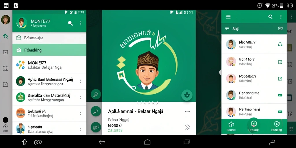 Antarmuka aplikasi MONTE77 yang menarik dan fungsional.