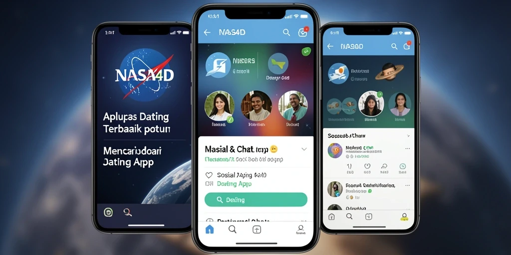 Antarmuka interaktif NASA4D yang memudahkan pencarian pasangan.