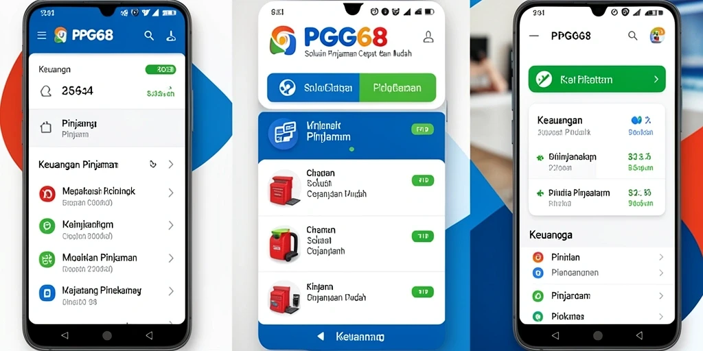 Antarmuka PGG68 menawarkan kemudahan dalam pengajuan pinjaman.