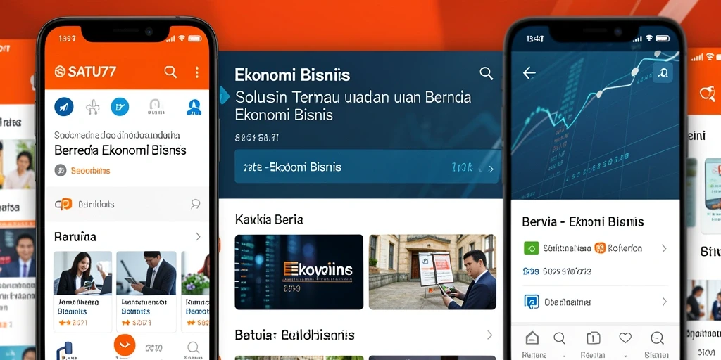 Antarmuka SATU77 yang simpel dan informatif untuk berita ekonomi.