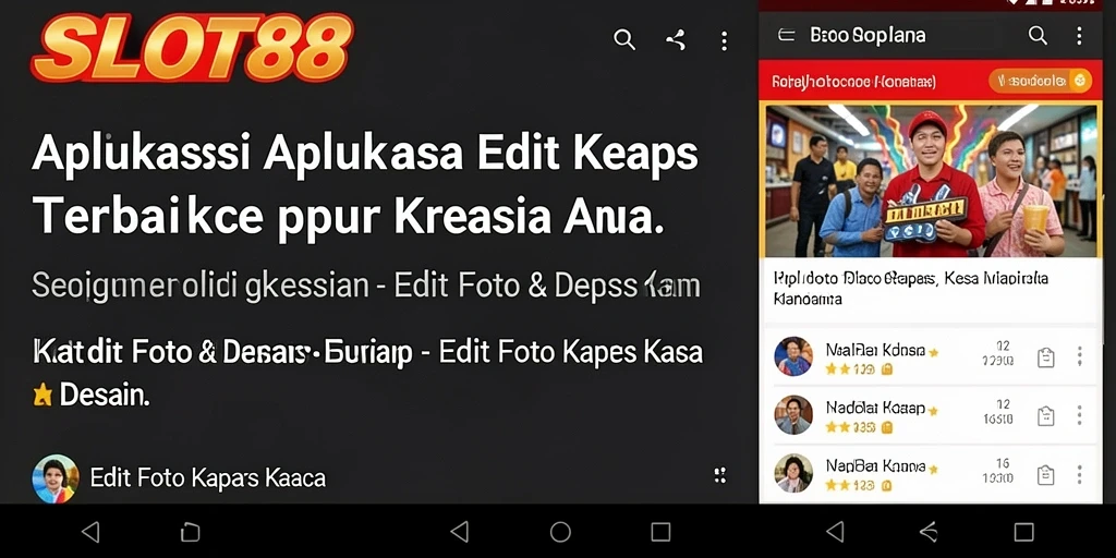 Antarmuka SLOT88 dengan berbagai fitur edit foto menarik.